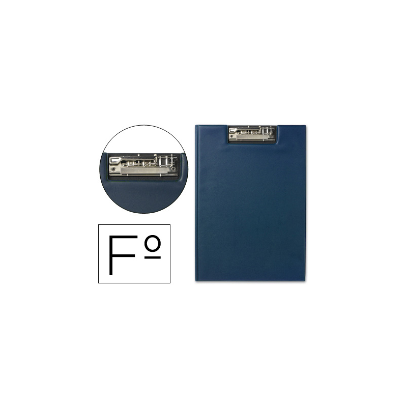Carpeta liderpapel miniclip superior folio plastico azul