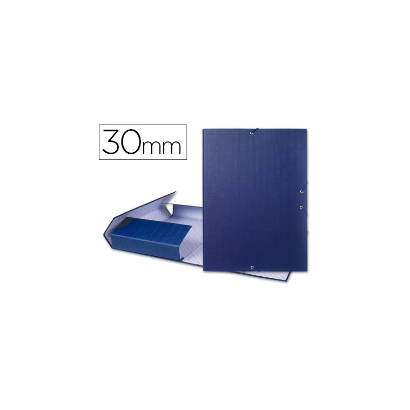 Carpeta proyectos liderpapel folio lomo 30mm carton forradoazul