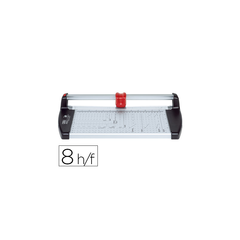 Cizalla m+r metalica 6132 de rodillo de 32 cm con base de aluminio