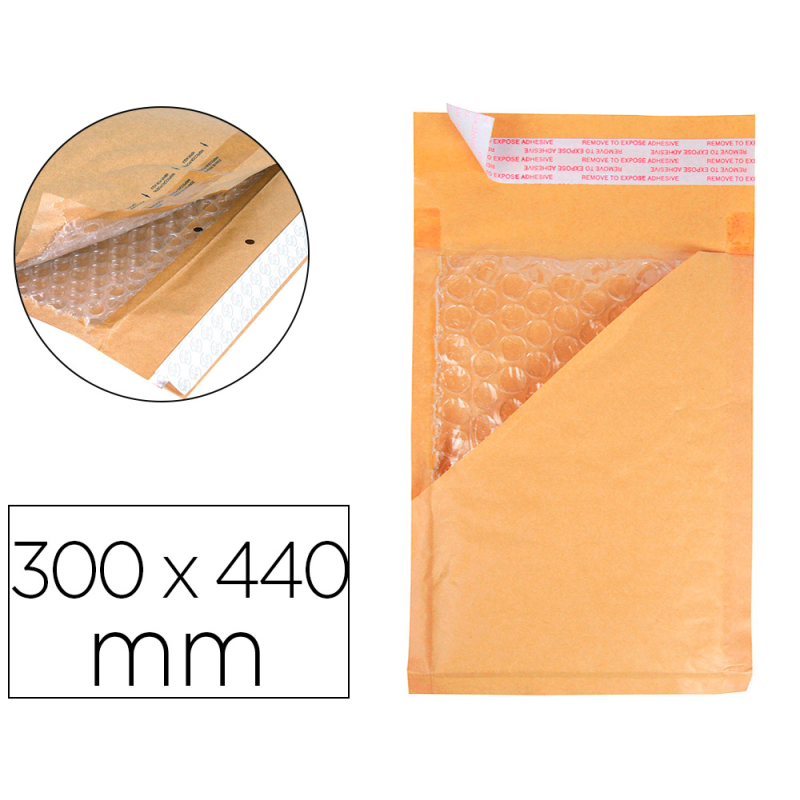 Sobre burbujas crema q-connect j/6 300 x 440 mm