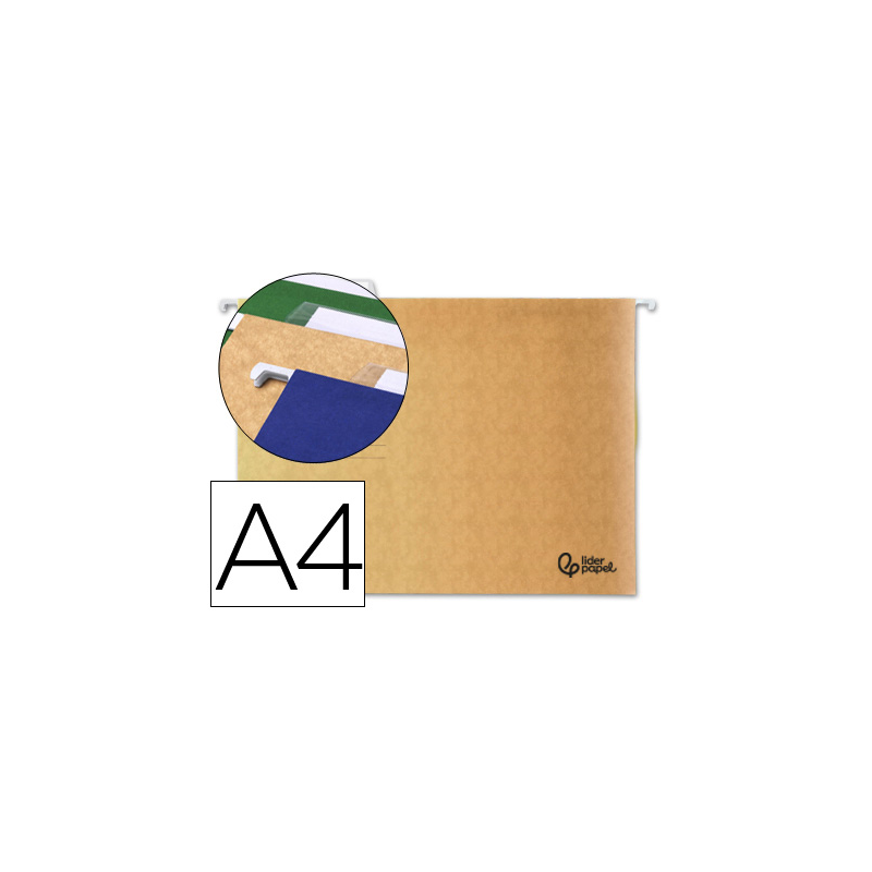 Carpeta colgante liderpapel a4 kraft
