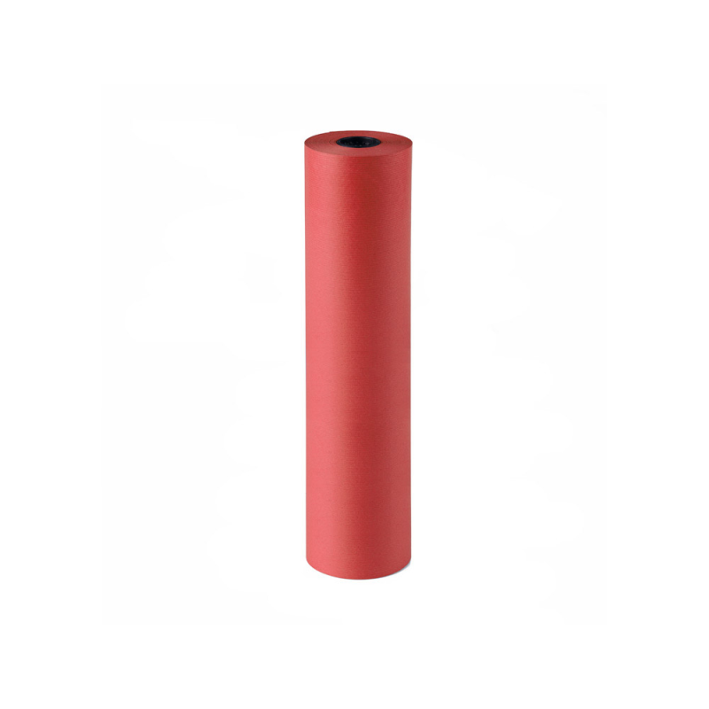 Papel de regalo kraft liderpapel bobina ancho 62 cm peso 7 kg gramaje 60 gr burdeos