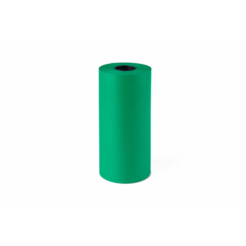 Papel de regalo kraft liderpapel bobina ancho 31 cm peso 3,5 kg gramaje 60 gr verde