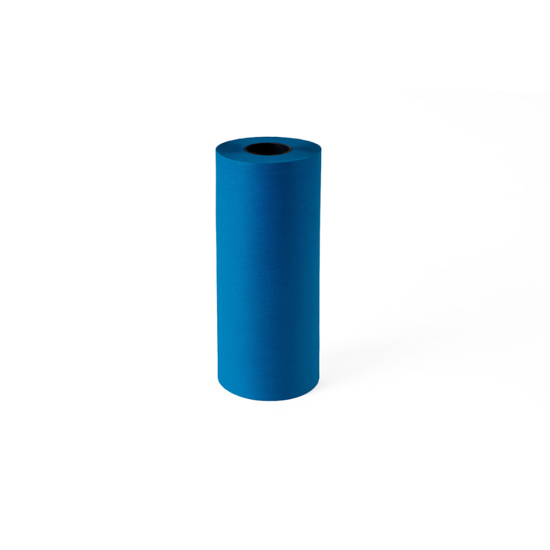 Papel de regalo kraft liderpapel bobina ancho 31 cm peso 3,5 kg gramaje 60 gr azul cobalto
