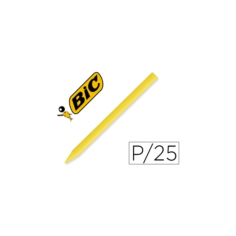 Lapices plastidecor unicolor amarillo-04 caja con 25 lapices