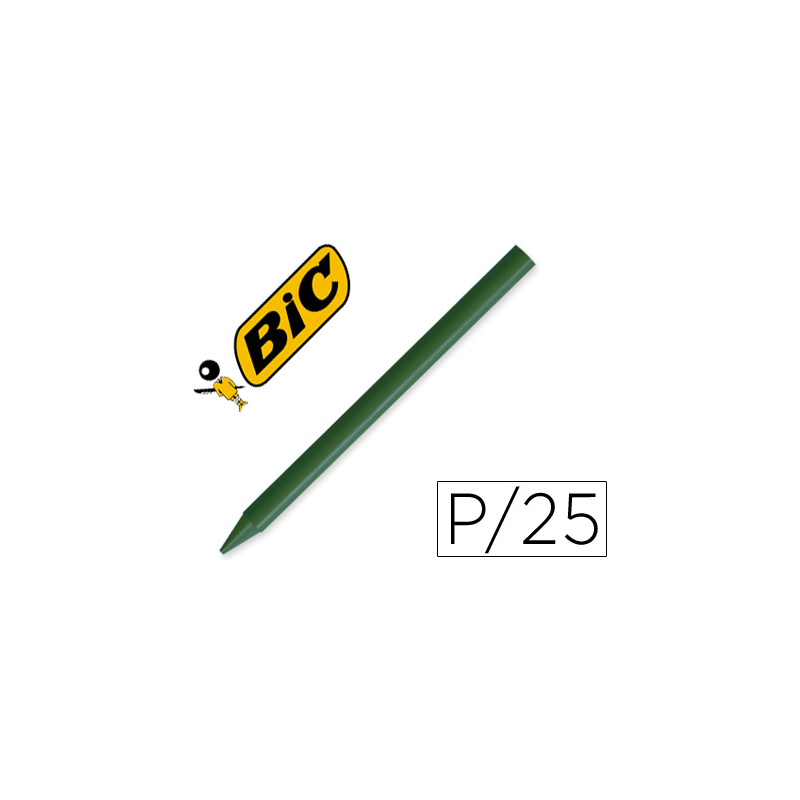 Lapices plastidecor unicolor verde oscuro-02 caja con 25 lapices