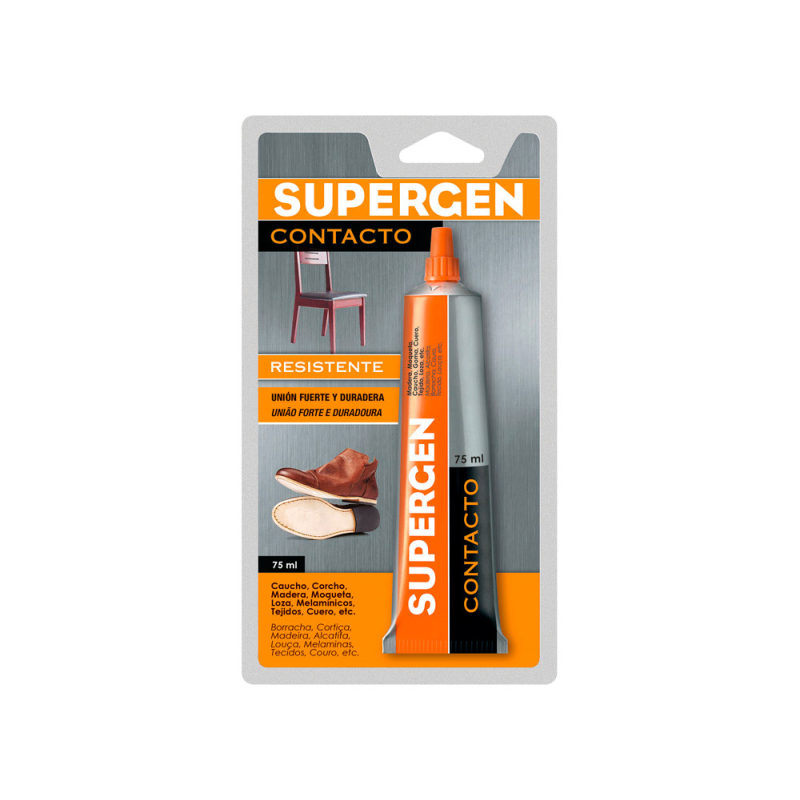 Pegamento supergen contacto 75 ml unidad