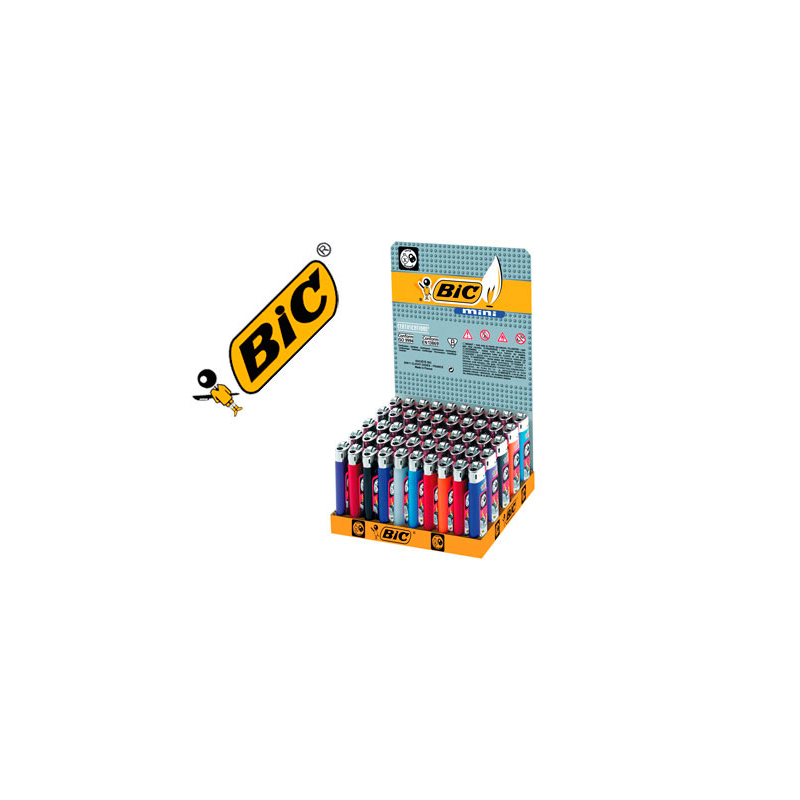 Encendedor bic mini j-25 colores surtidos
