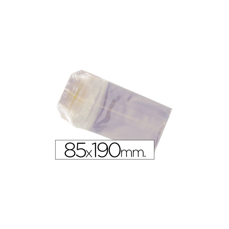 Bolsa celofan 85x190 mm paquete 100 unidades