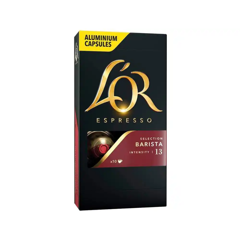 Cafe l'or espresso barista intensidad 13 caja de 10 capsulas xxl compatible nespresso
