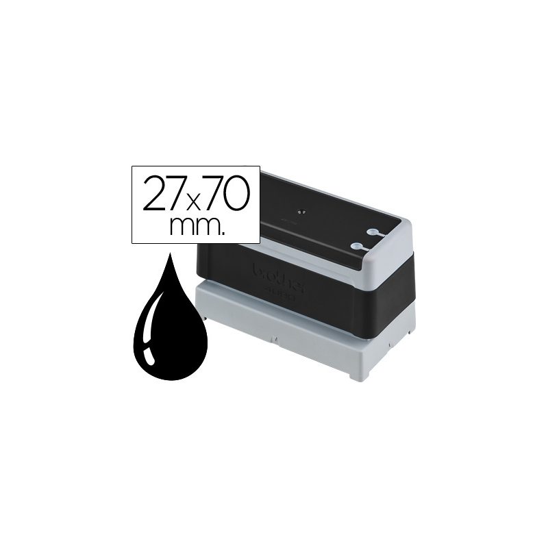 Sello automatico brother 27 mm x 70 mm negro