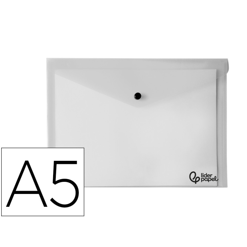 Carpeta liderpapel dossier broche 34354 polipropileno din a5 transparente