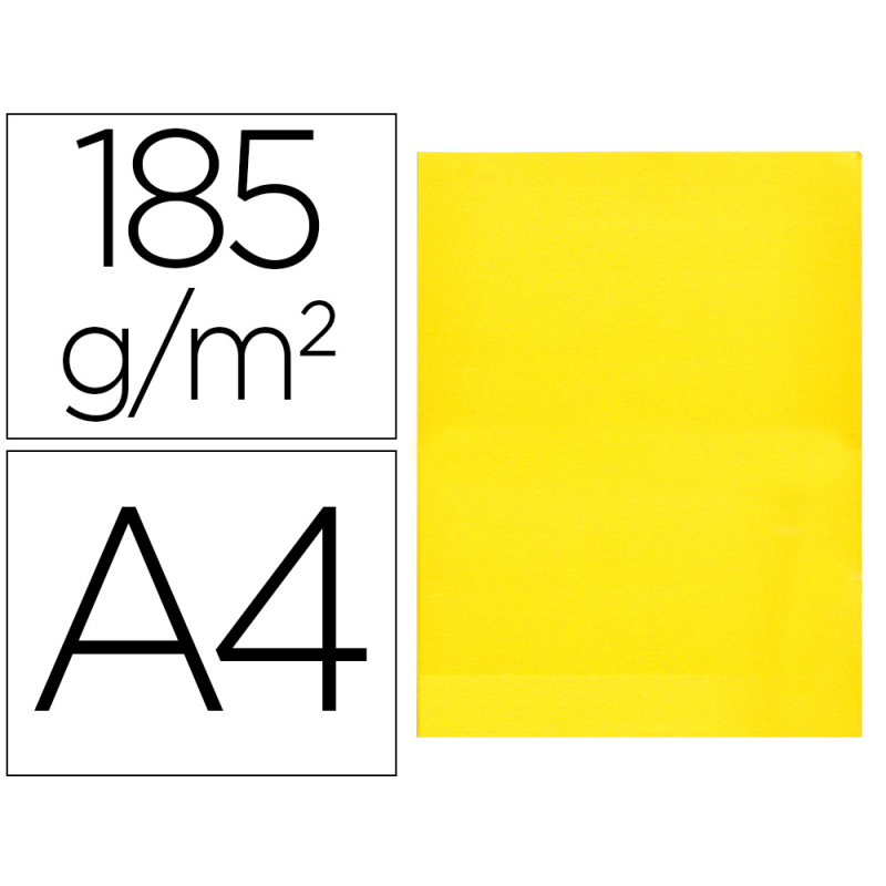 Subcarpeta liderpapel din a4 amarillo intenso 180g/m2