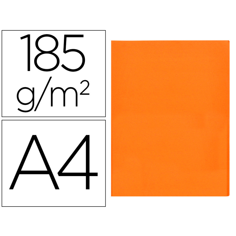 Subcarpeta liderpapel a4 naranja intenso 180g/m2