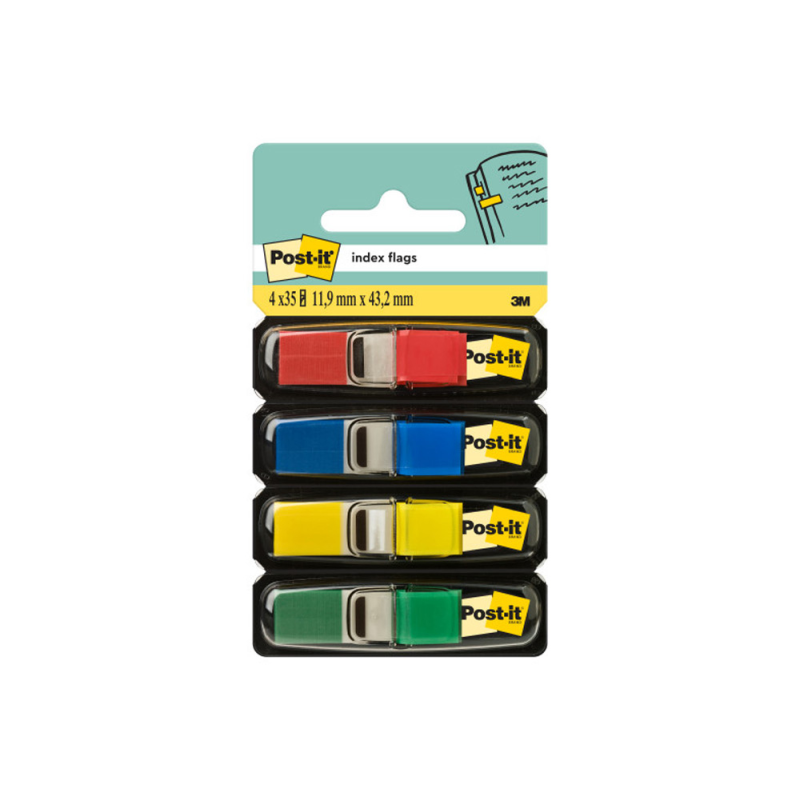 Banderitas separadoras 683-4 dispensador 4 colores