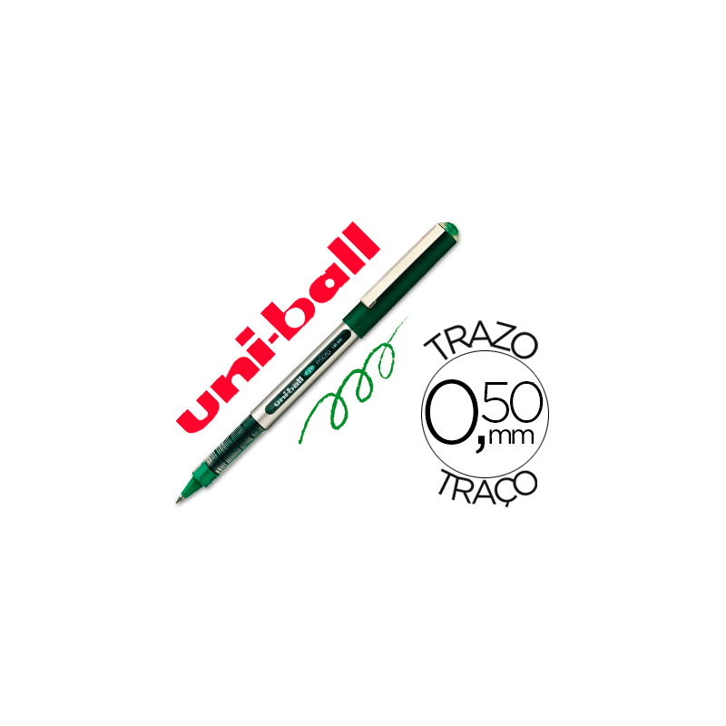 Rotulador uni-ball roller ub-150e micro eye verde 0,5 mmunidad