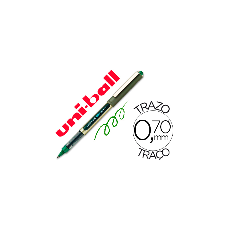 Rotulador uni-ball roller ub-157e verde 0,7 mm unidad