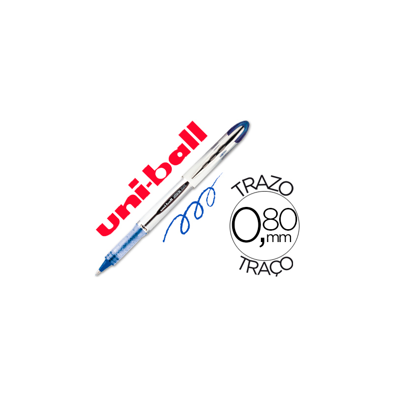Rotulador uni-ball roller ub-200 vision azul 0,8 mm -unidad