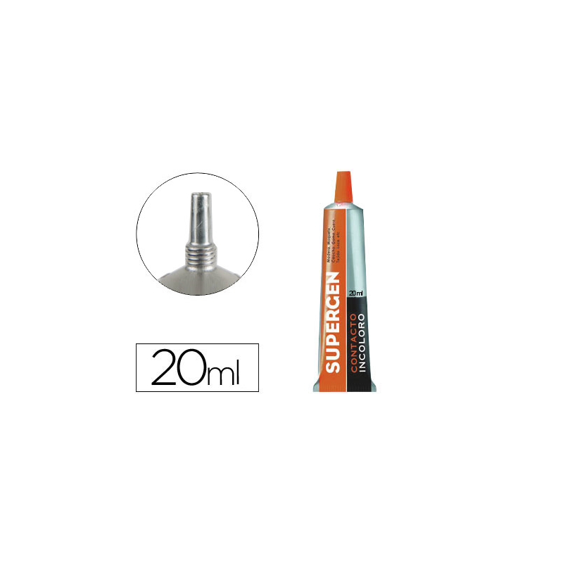 Pegamento supergen contacto incoloro 20 ml unidad