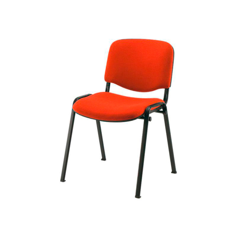Silla confidente q-connect apilable tapizada sin ruedas 910mm alto 460mm largo 440mm profundidad rojo