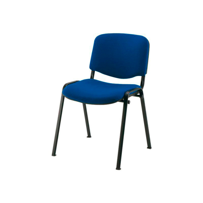 Silla confidente q-connect apilable tapizada sin ruedas 910mm alto 460mm largo 440mm profundidad azul
