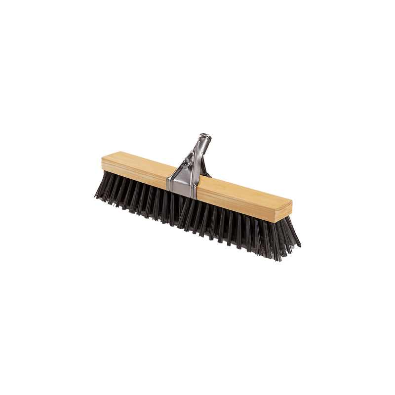 Cepillo barrendero madera reforzado cerdas polipropileno 520x90 mm contiene pinza y palo