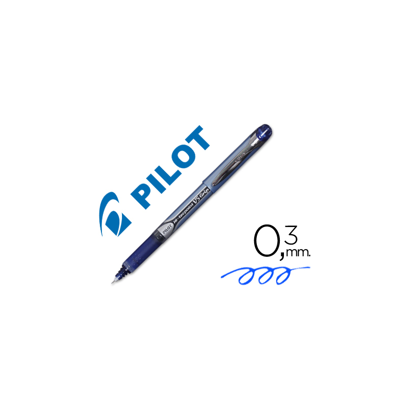 Rotulador pilot punta aguja v-5 grip azul 0.5 mm