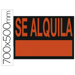 Cartel plastico archivo...