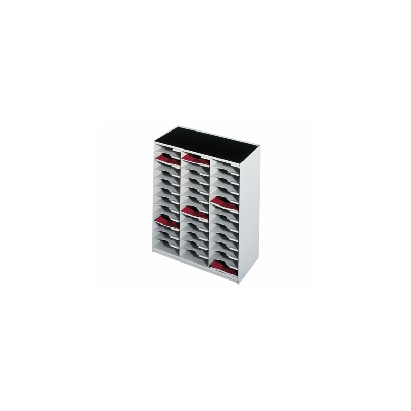 Modulo paperflow monobloques 36 casillas gris