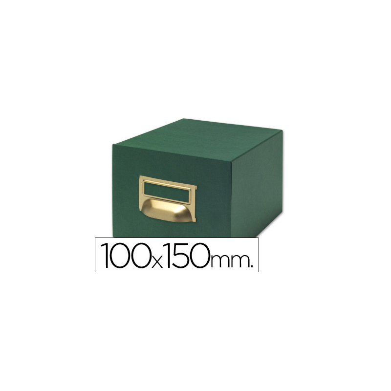 Fichero fichas tela verde 500 fichas n.3 tamaño 100x150 mm