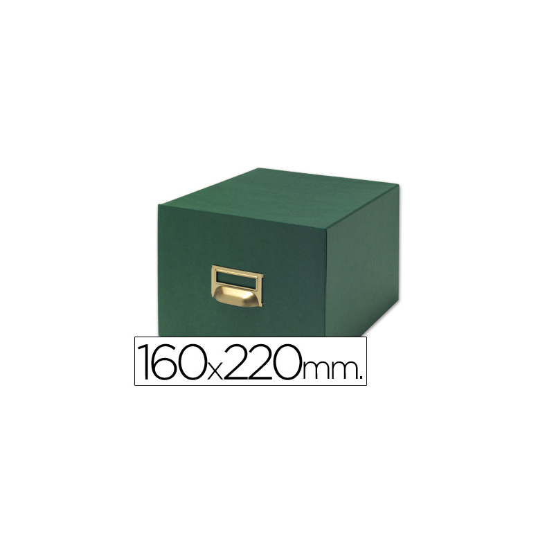 Fichero fichas tela verde 1000 fichas n.5 tamaño 160x220 mm
