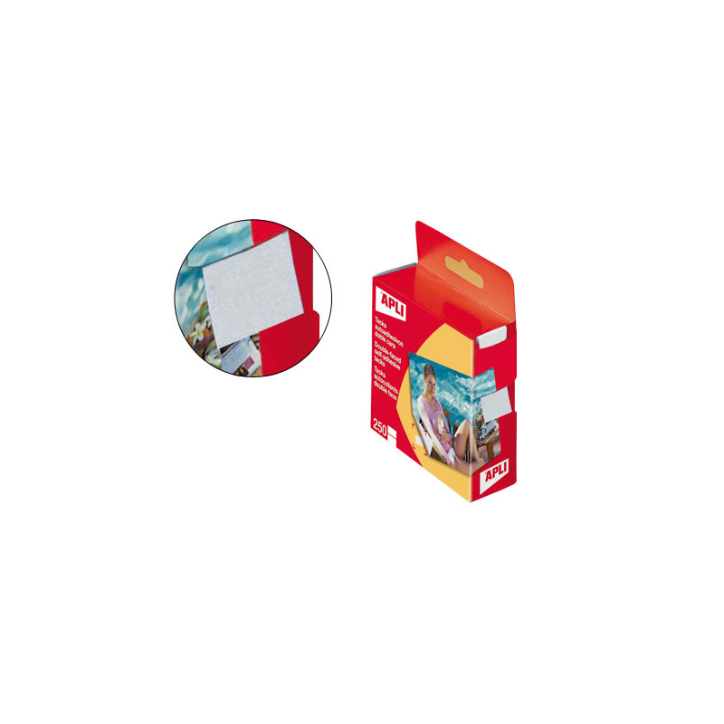 Tacks autoadhesivos apli 2 caras caja de 250 unidades
