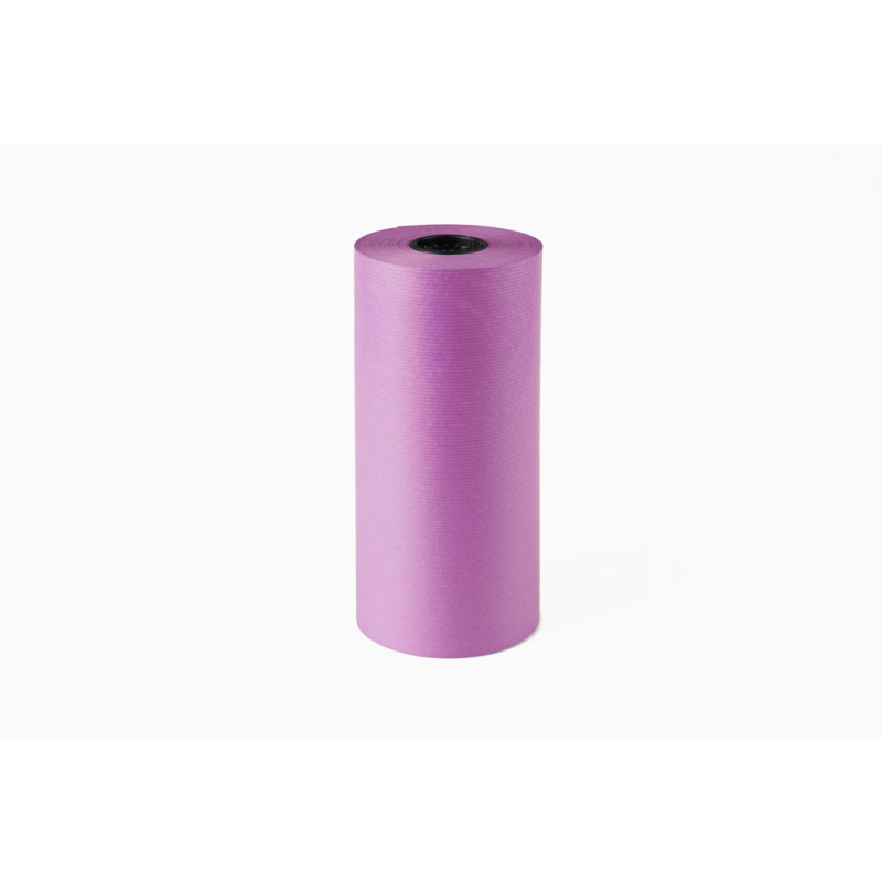 Papel de regalo kraft liso bobina ancho 31 cm peso 3,5 kg gramaje 60 gr color lila