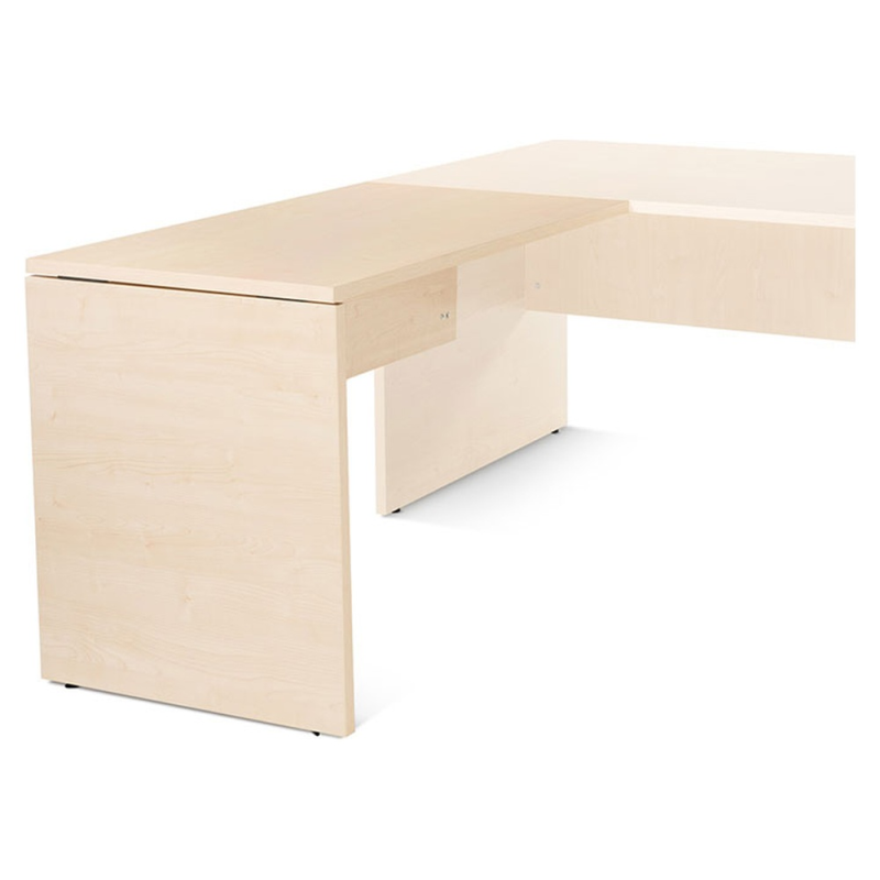 Ala para mesa rocada serie work 100x60x76 cm derecha o izquierda acabado aa01 haya/haya