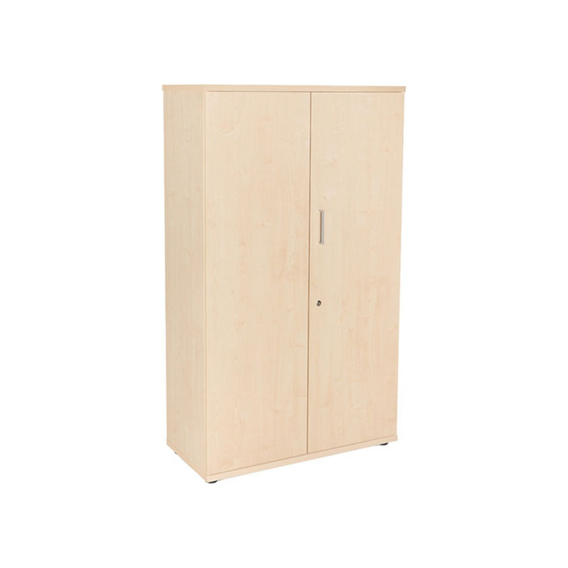 Armario rocada con 3 estantes y dos puertas enteras serie store 156x90x45 acabado aa01 haya/haya