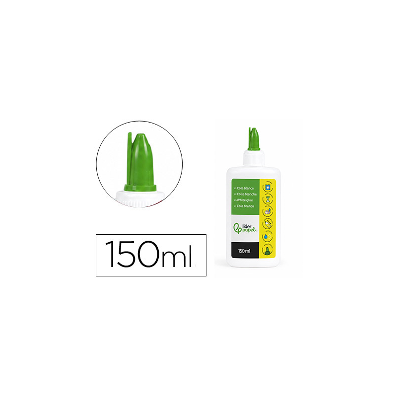 Pegamento cola blanca lavable liderpapel bote de 150 ml