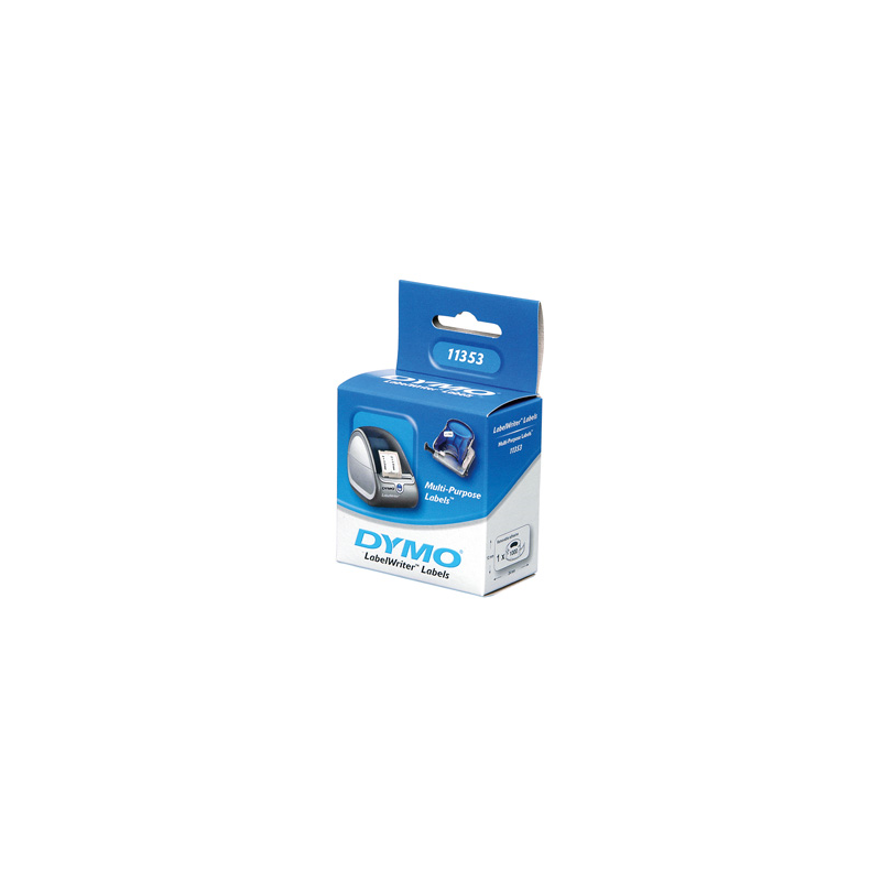 Etiqueta adhesiva dymo 11353 -tamaño 24x12 mm para impresora 400 1000 etiquetas uso multifuncion