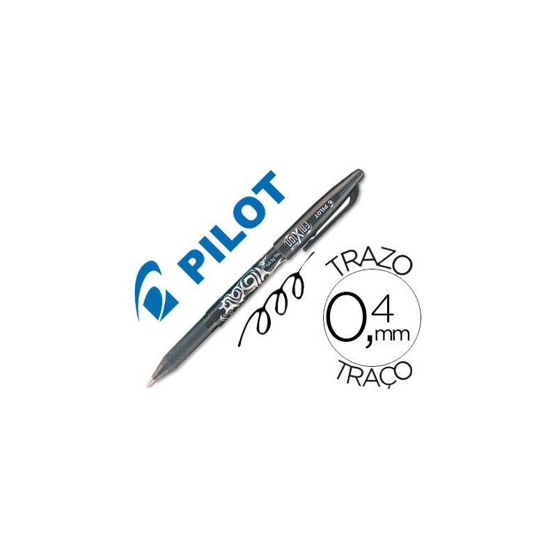 Boligrafo pilot frixion borrable negro