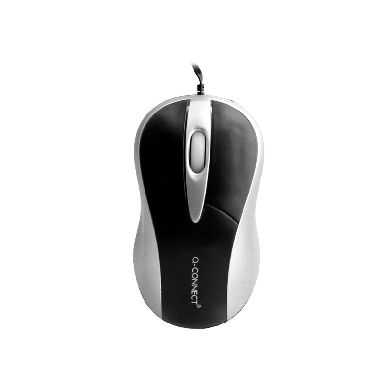 Raton q-connect mini optico 800 dpi retractil usb 1,5 ghz negro