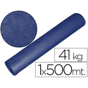 Papel kraft azul bobina...