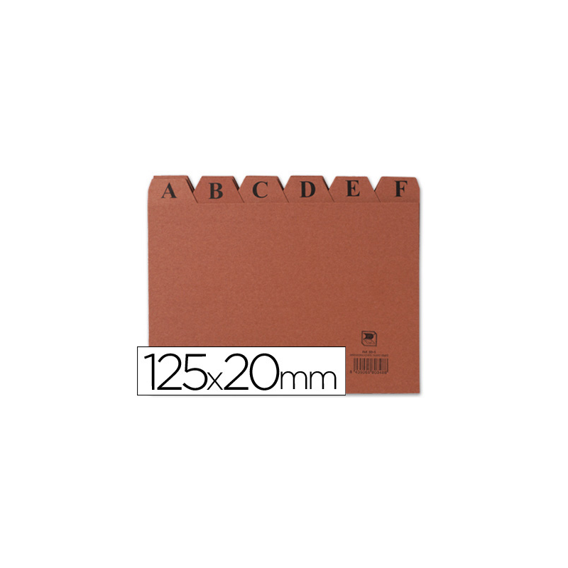 Indice fichero carton nº4 125x200 mm
