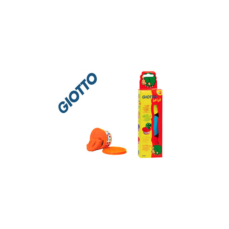 Pasta para modelar giotto bebe pack 3 colores surtidos dermatologicamente testada