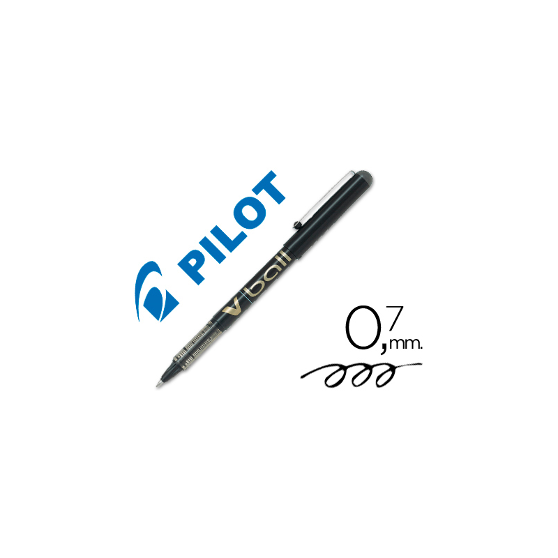 Rotulador pilot roller v-ball negro 0.7 mm
