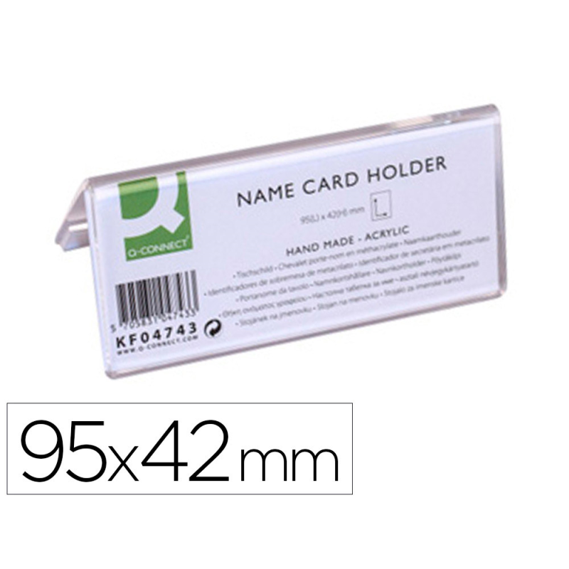 Identificador sobremesa q-connect metacrilato 95x42 mm ref.5730