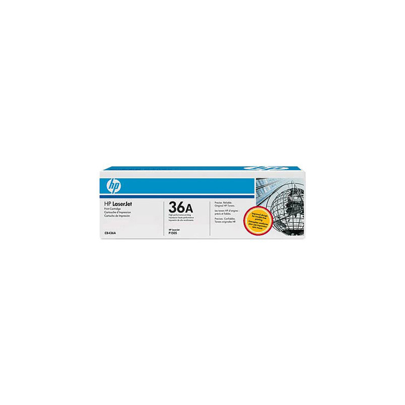 Toner hp laserjet p1505/1505n m1120/n m1522n/nf negro -2.000 pag.- 36a