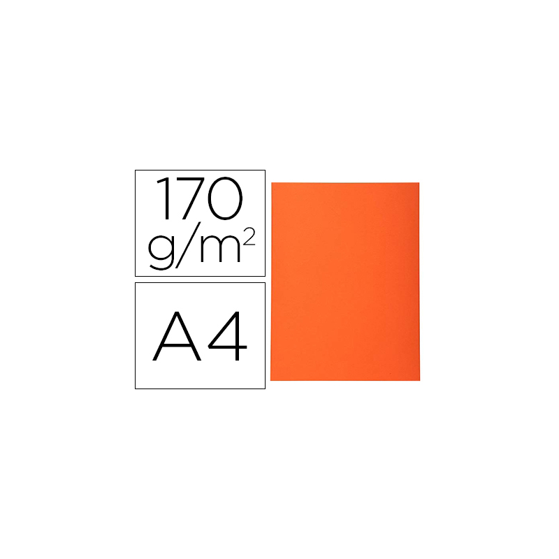Subcarpeta cartulina reciclada exacompta din a4 naranja 170 gr