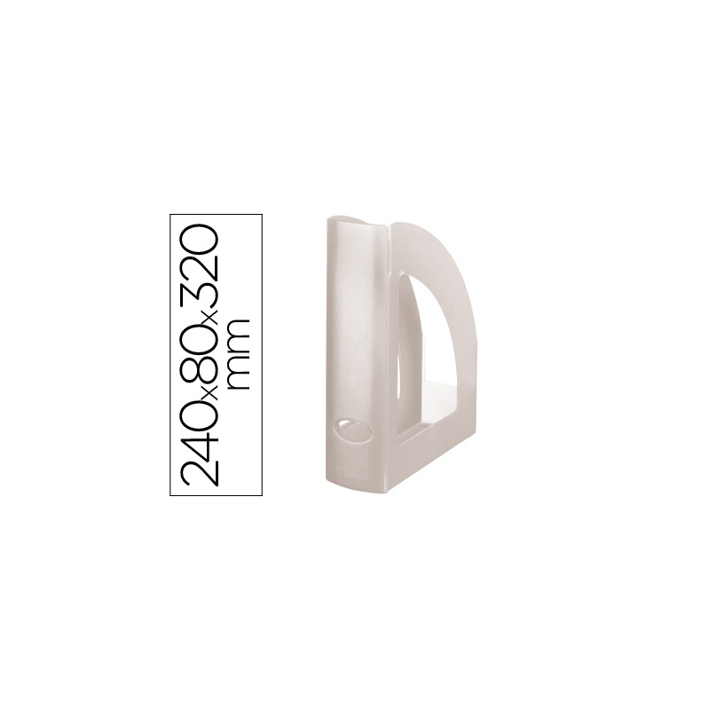 Revistero plastico q-connect transparente