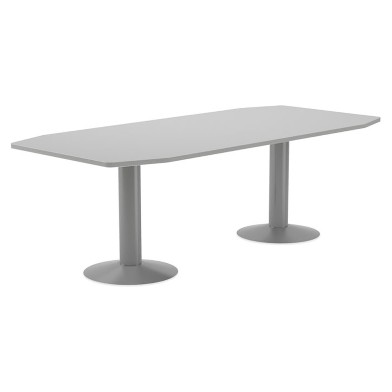 Mesa reunion meeting 3003at02 estructura gris tablero gris 220x100x72 cm