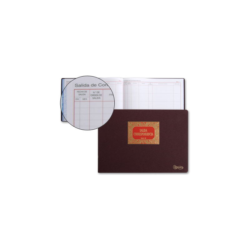 Libro miquelrius n.43 folio apaisado 100 hojas salida de correspondencia
