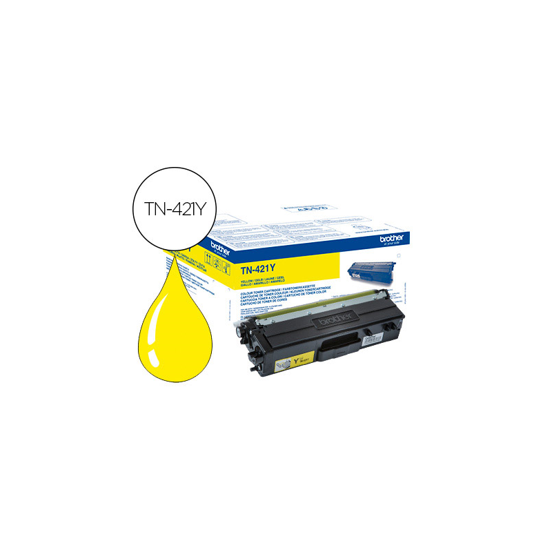 Toner brother tn-421 para dcp-l8410 cdn / 8410 cdw / hl-l8260 cdw / mfc-l8360 cdw / 8690 cdw / 8900 cdw amarillo